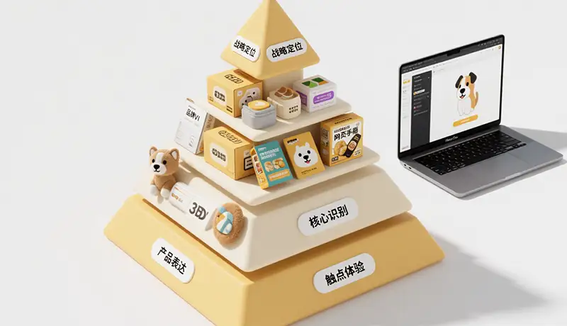 宠物品牌全案设计金字塔模型文章封面