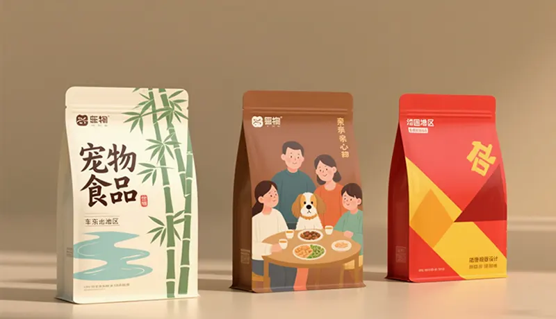 杭州宠物品牌设计公司作品展示：统一品牌核心下的本地化宠物食品包装设计应用，体现策略与美学的结合