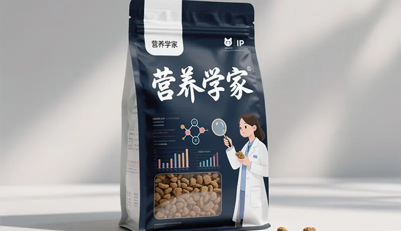 由杭州宠物品牌设计公司创作的高端宠物食品包装设计成果展示,结合科学数据可视化与温暖IP形象,诠释创意如何精准服务于商业目标
