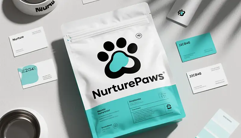 宠物品牌设计公司定制化路径文章封面：宠物食品品牌VI与包装设计效果图